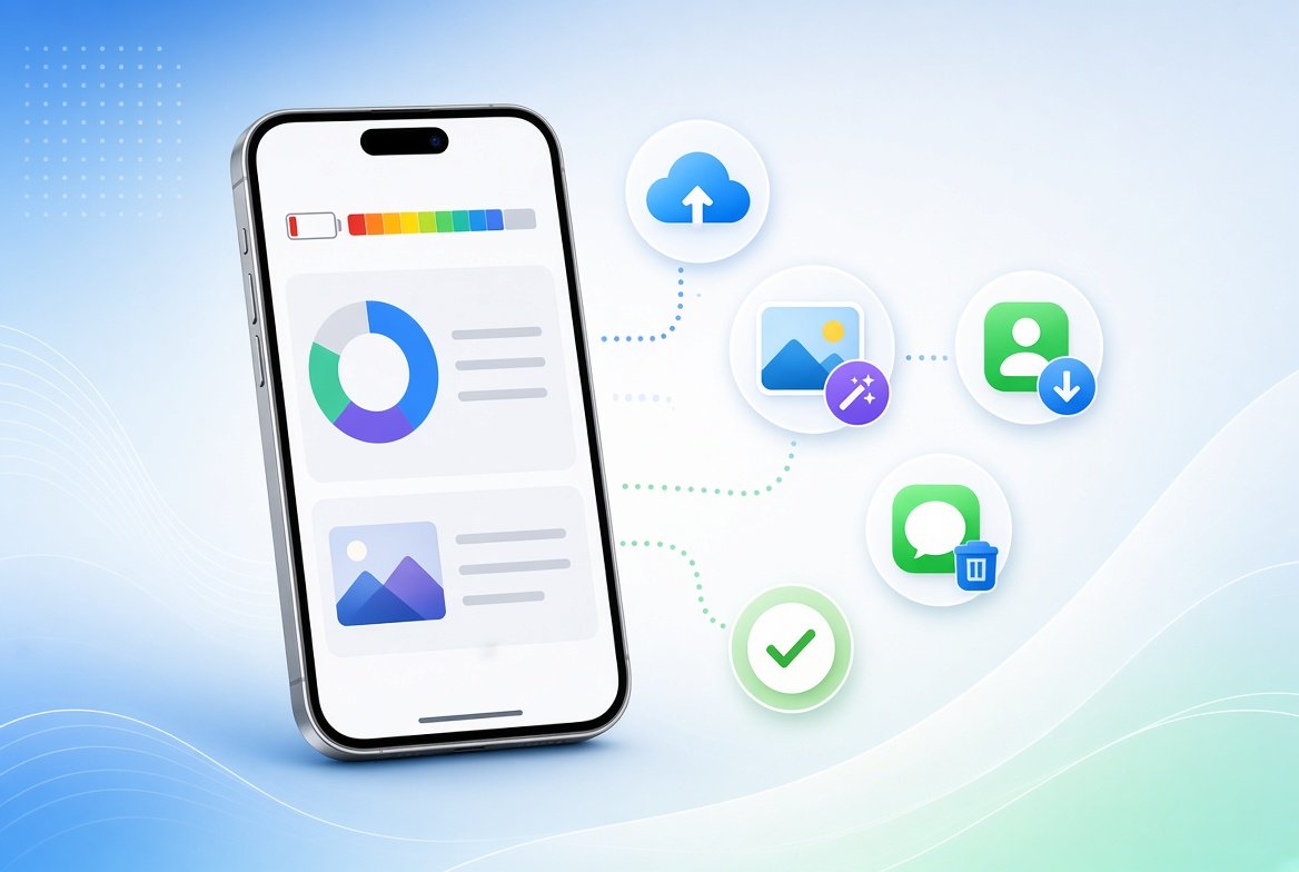 how to free up space on iPhone without deleting photos